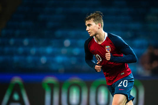 Kristian Thorstvedt of Norway celebrates
