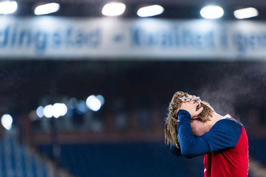 Jens Petter Hauge of Norway looks dejected