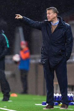 Leif Gunnar Smerud, head coach of Norway reacts