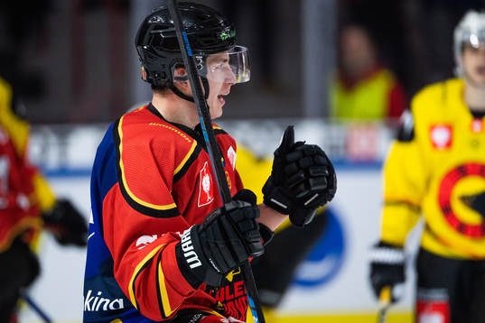 Arttu Ilomäki of Luleå celebrates