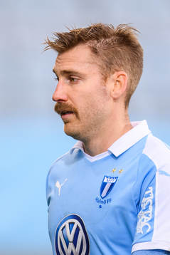 Malmö FFs Rasmus Bengtsson i mustasch