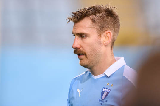 Malmö FFs Rasmus Bengtsson i mustasch