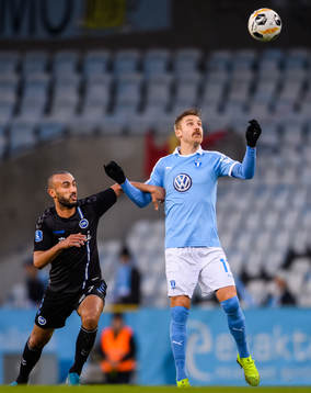 Odenses Issam Jebali och Malmö FFs Rasmus Bengtsson