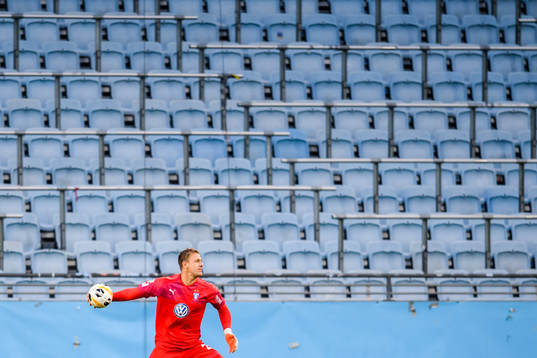 Malmö FFs målvakt Johan Dahlin