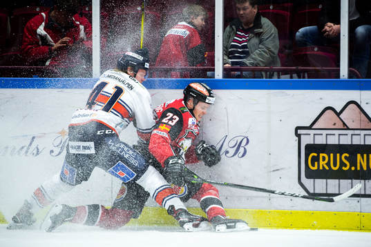 Växjös Ludvig Nilsson och Malmö Redhawks Christoffer