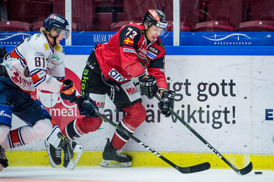 Malmö Redhawks Adam Ollas Mattsson mot Växjös Fredrik