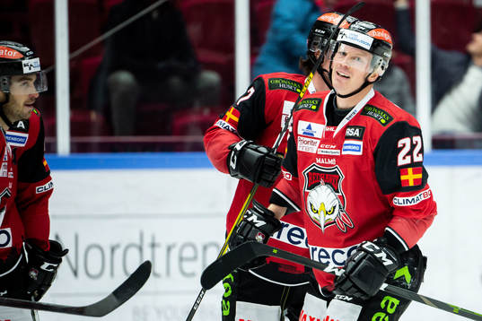 Malmö Redhawks Lars Bryggman jublar