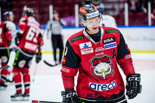 Malmö Redhawks Emil Sylvegård deppar