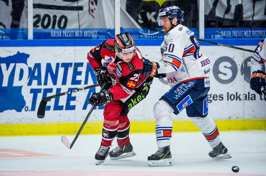 Malmö Redhawks Christoffer Forsberg mot Växjös Erik