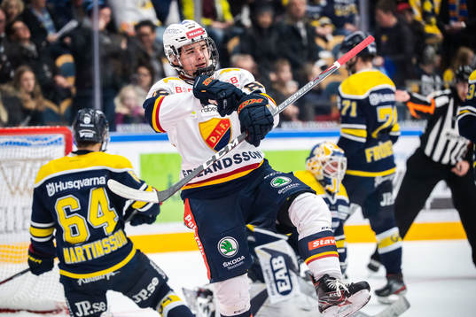 Djurgårdens Alexander Holtz jublar