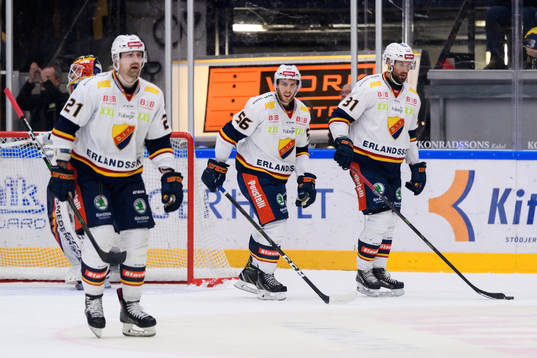 Djurgårdens Patrik Berglund , Robin Norell och Dick