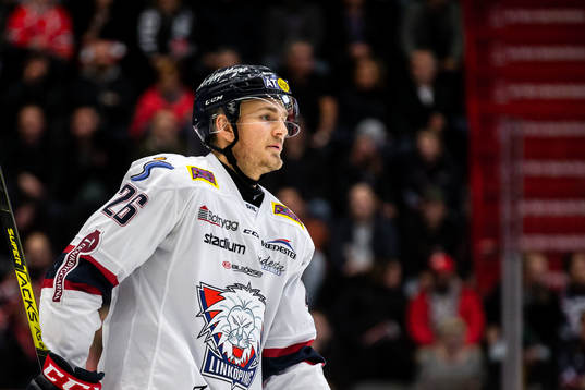 Linköpings Hampus Larsson deppar
