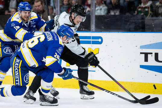 Leksands Daniel Gunnarsson och Patrik Zackrisson  mot