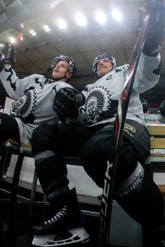 Frölundas Max Friberg och Joel Lundqvist