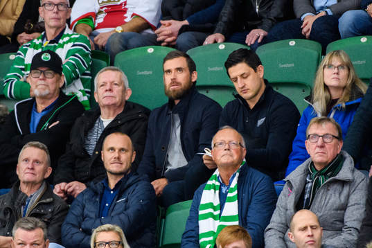 Henrik Zetterberg på läktaren