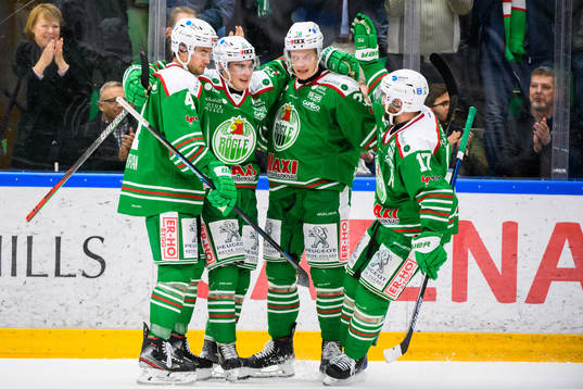 Rögles Kodie Curran, Anton Bengtsson och Taylor Matson