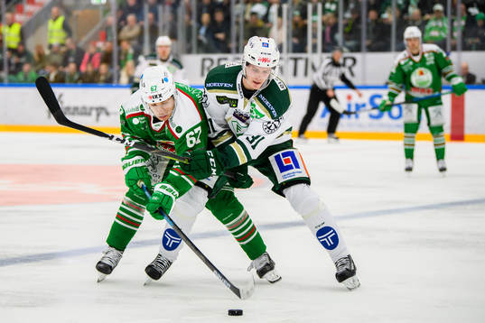 Rögles Leon Bristedt och Färjestad Carl Jakobsson