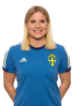 Sjukgymnast Annica Barsley i F16-landslaget