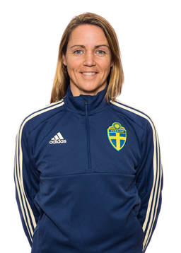 Tränare Lovisa Delby i F16-landslaget
