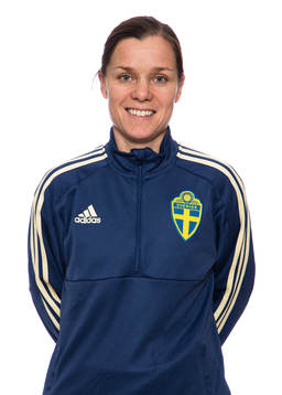 Sara Thunebro, fysansvarig, i F16-landslaget