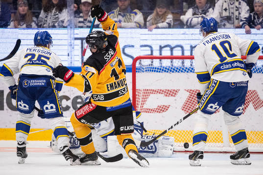 0-2 bakom Leksands målvakt Axel Brage Luleås Petter