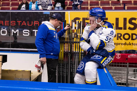 Leksands Jonas Ahnelöv deppar i båset