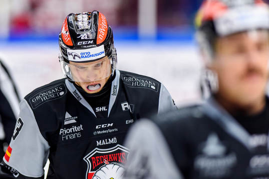 Malmö Redhawks Christoffer Forsberg deppar