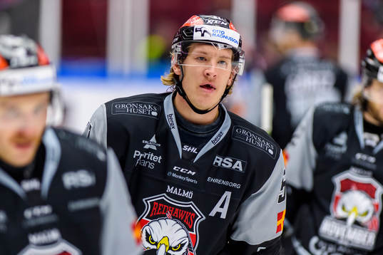 Malmö Redhawks  Emil Sylvegård  deppar