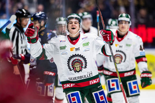 Frölundas Samuel Fagemo jublar