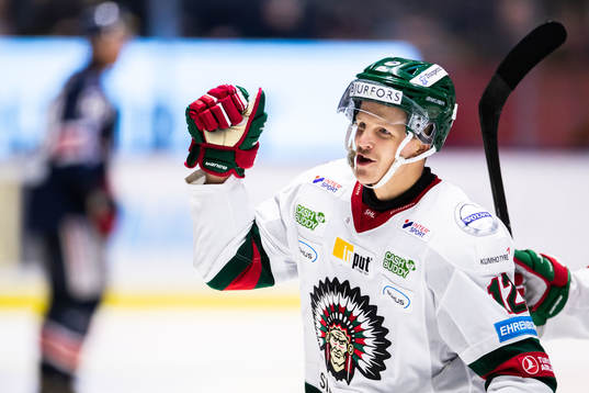 Frölundas Max Friberg jublar
