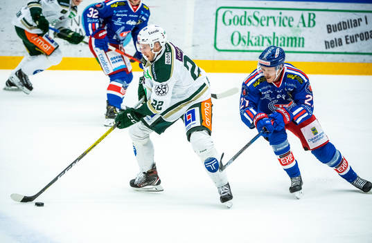 Oskarshamns Henrik Nilsson och Färjestads Per Åslund