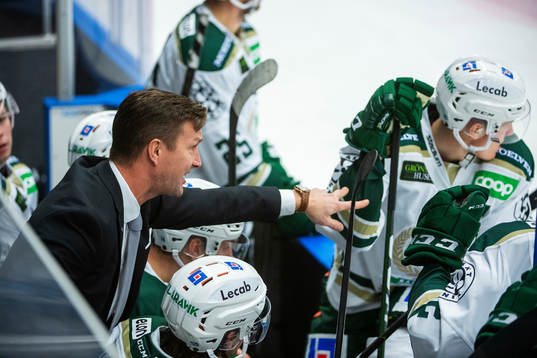 Färjestads huvudtränare Johan Pennerborn
