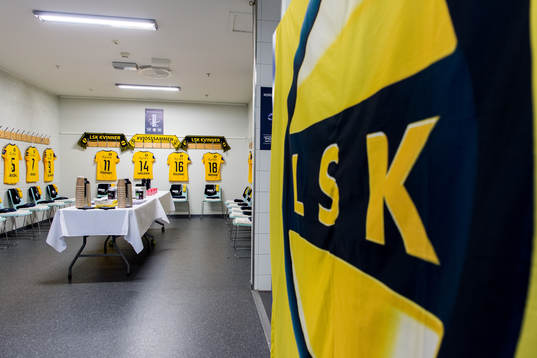The dressing room of LSK Kvinner