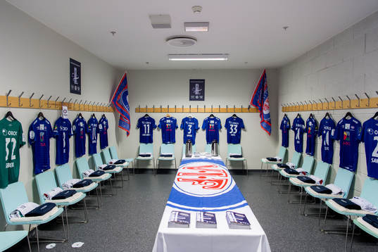 The dressing room of Vålerenga