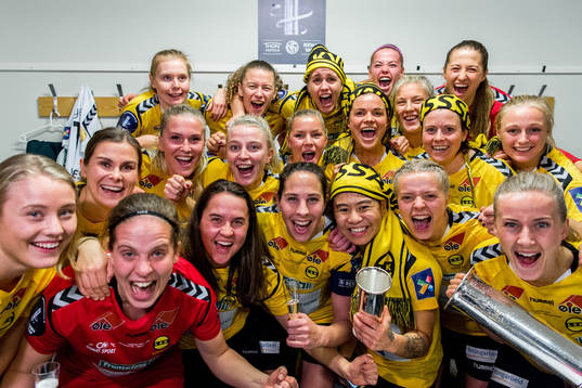 Emilie Haavi, goalkeeper Ida Norstrøm, Malin Brenn, Emilie