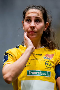 Ingrid Moe Wold of LSK Kvinner reacts