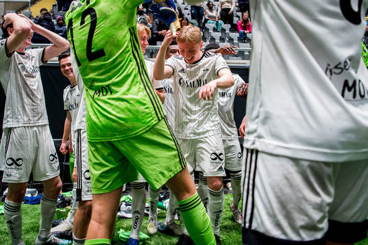 Daniel Flaathe-Simonsen of Rosenborg celebrates