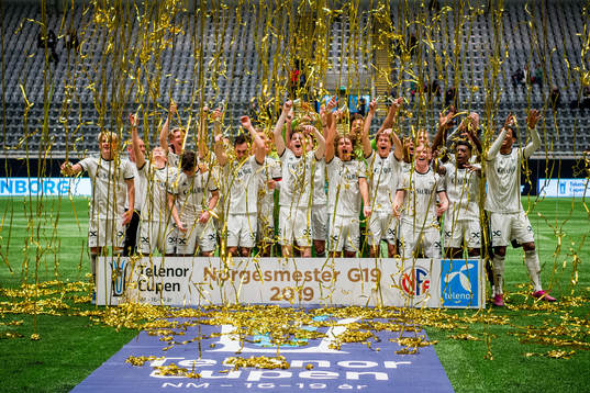 Players of Rosenborg celebrate