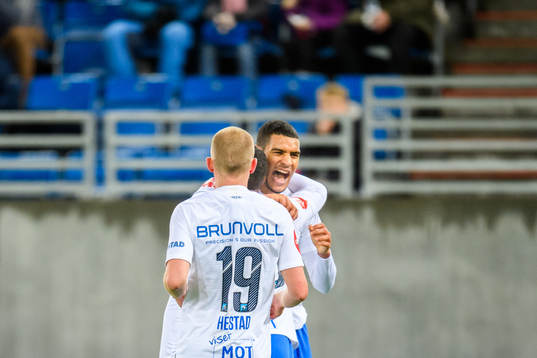 Mathis Bolly of Molde celebrate