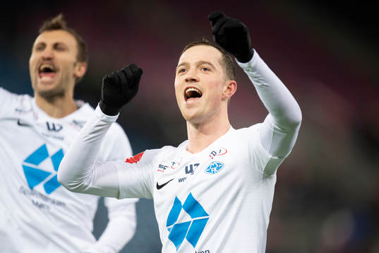 Kristoffer Haraldseid of Molde celebrates