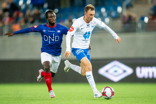 Mohammed Abu of Vålerenga and Fredrik Aursnes of Molde