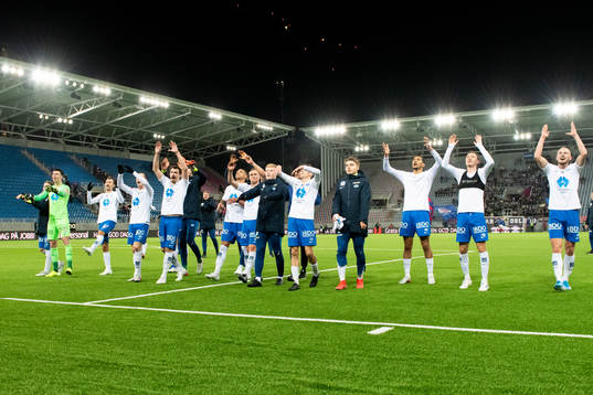 Players of Molde celebrate
