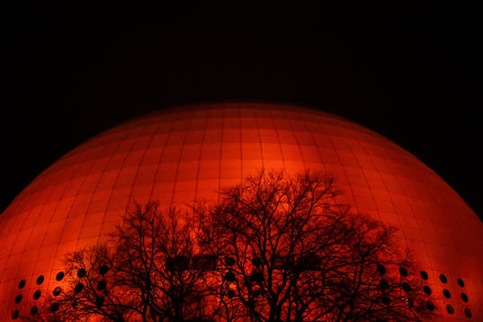 Exteriör av Globen