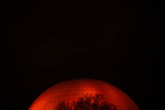 Exteriör av Globen
