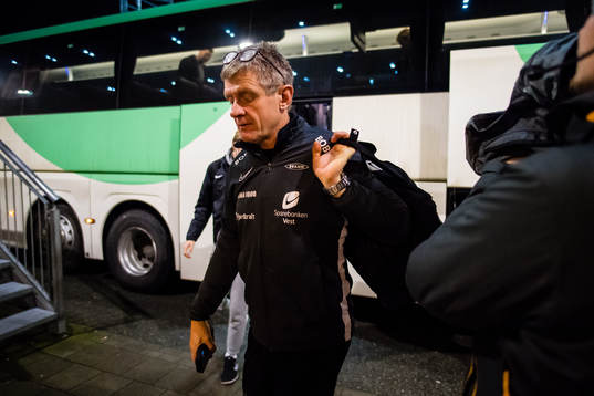 Lars Arne Nilsen, head coach of Brann, arrives