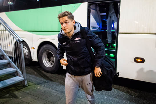 Thomas Grøgaard of Brann arrives