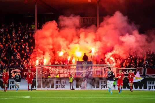 Spectators in the stands