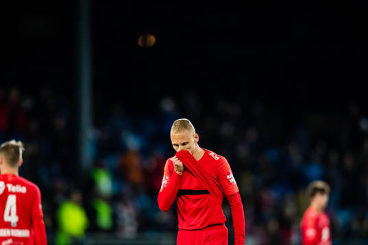 Kristoffer Ramos Barmen of Brann looks dejected