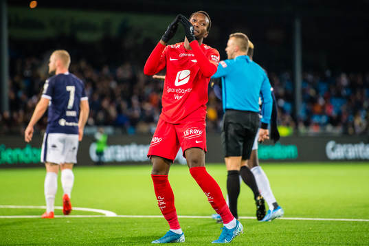 Karamoko Daouda Bamba of Brann looks dejected