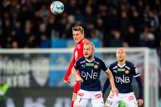 Ruben Yttergård Jenssen of Brann and Herman Sørby Stengel